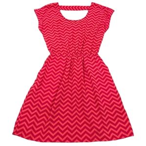Candies brand pink chevron dress